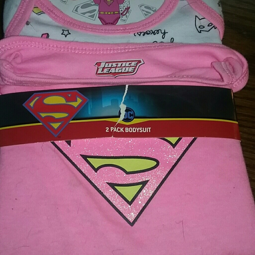 Newborn SuperMan SuperGirl SuperHero bodysuit
